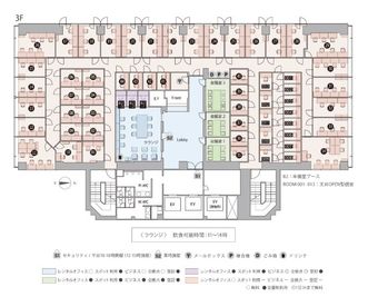 THE HUB 大阪本町 コワーキングスペース【会話可能エリア】の室内の写真