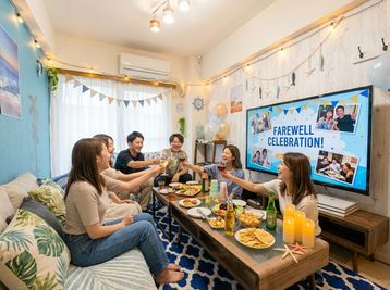 完全貸切のレンタルスペース SpaceCircle錦糸町 利用シーン例1
①打ち上げ・歓送会・オフ会
リングライト・撮影小物はございます。 - 完全貸切のレンタルスペース SpaceCircle錦糸町 完全貸切のレンタルスペースSpaceCircle錦糸町🐬マリンの室内の写真