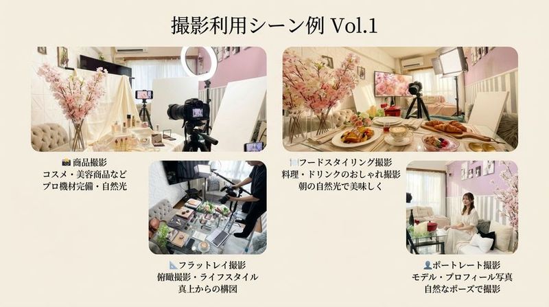 完全貸切の撮影スタジオ/桜🌸 - 完全貸切のレンタルスペース SpaceCircle錦糸町