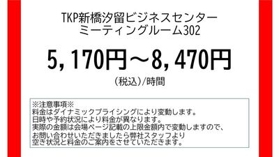 TKP新橋汐留ビジネスセンター ミーティングルーム302の室内の写真