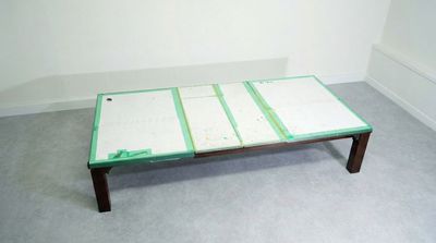 🆓無料ツール／汚れ対策済みの作業台（養生あり／自由工作・制作でも安心） - アトリエ「Atelier-T」(大宮・三橋) 木工・塗装・撮影 OK の制作アトリエの設備の写真