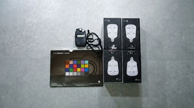 📸プロ撮影セット／高演色LED照明×4、三脚スタンド2本、ColorChecker、SEKONIC 露出計 - アトリエ「Atelier-T」(大宮・三橋) 木工・塗装・撮影 OK の制作アトリエの設備の写真