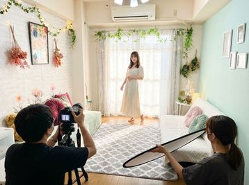 完全貸切のレンタルスペース Space Circle柏 完全貸切の撮影スタジオの室内の写真