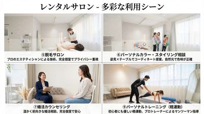 レンタルサロンKuraKura神田 利用例2 - 完全貸切のレンタルサロン KuraKura神田 06完全貸切のレンタルサロンKuraKura神田の室内の写真