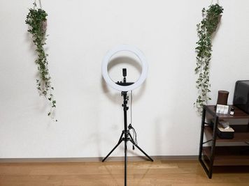 リングライト - 《今池駅３分》完全個室レンタルサロン【haco.】の設備の写真