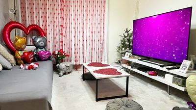 〖期間限定〗ホワイトデー装飾×プライベートシアター✨ 最大4名｜55型大型TV｜名古屋駅7分 - Sunriseグランデール名古屋