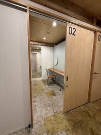 最大２名がご利用可能です。 - コワーキング&イベントスペースMILL 個室02の入口の写真
