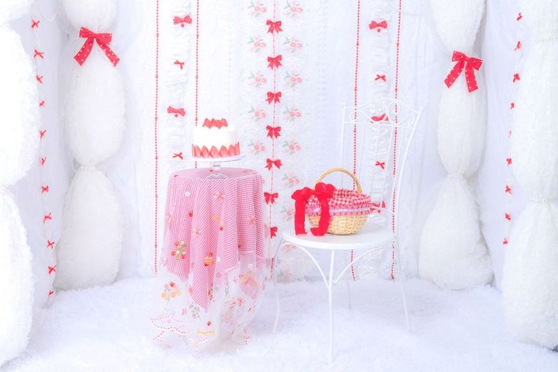 🍰ショートケーキブース🍓
F号室4月末までの期間限定ブースです！
幅180cm×奥行き90cm×高さ230cm - フォトスタジオ「パラレルスタジオ中野店」 パラレルスタジオ｜中野店F号室の室内の写真