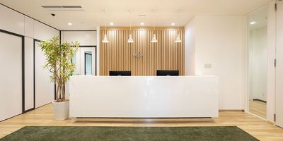 リージャス会議室 岡山アクロスキューブ ASAHIの入口の写真