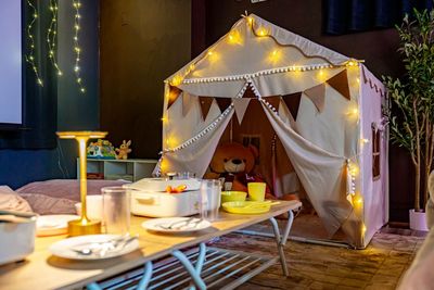 室内キッズテント付き。誕生日会や家族パーティーに使えるParty本厚木。
完全貸切だから周りを気にせず楽しめる🌼 - Party本厚木 キッズ歓迎｜ママ会｜誕生日会｜打ち上げに🌟 [84]の室内の写真