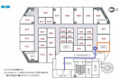 リージャス会議室 オープンオフィス青山セントラル 6F Meeting Room2の室内の写真