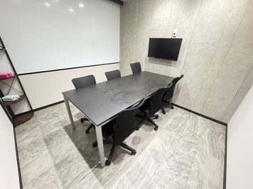 【西船橋駅から徒歩1分】モニター・フリードリンク付き6名会議室（Room B） - いいオフィス西船橋