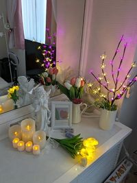 ライト付き桜🌸
ライト付きチューリップ🌷で春を
お楽しみ下さい😊 - ラ・フルエール心斎橋 キッチン付きパーティースペース、撮影スタジオの室内の写真