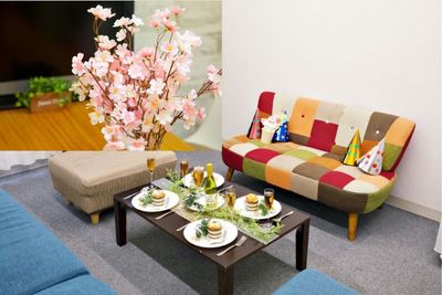 🌸インドア花見🌸⚾️WBC - NEW!新宿駅　新南口徒歩１分  多目的レンタルスペースの室内の写真