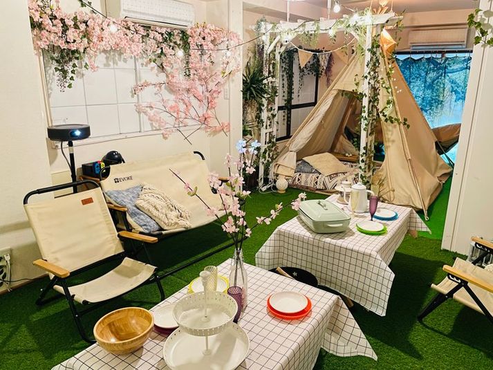 【きゃんスペ湯島】デート/おうちBBQ/たこパ/親睦会/歓送迎会 - 【湯島天神１分/不忍池徒歩６分】きゃんスペ湯島🎪