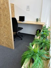 周りの視線を気にせず作業できる半個室ブース - フリースペースBloom六本木 【個人ブース】フリースペースBloom六本木の室内の写真