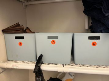 備品入れ - Utsuwa　salon 【完全個室】エステルームCで自分だけの空間２４時間使用可能の室内の写真