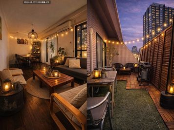 ASOBIBA堀江 ROOF TOP BBQスペース堀江の室内の写真