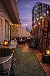 北堀江プライベートテラス｜夜景BBQ＆ラウンジ｜マンション最上階独占✨広々テラス🌱【心斎橋・四ツ橋】駅近⭐️ゴミ捨て無料🎵 - ASOBIBA堀江