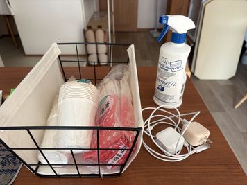 消毒液・充電ケーブルあり - こもれびの室内の写真