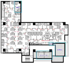 リージャス会議室 オープンオフィス名駅南 CM616の室内の写真