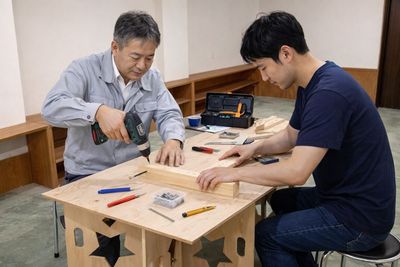 使用例）日曜大工の作業場として - ビジネスクリエーターズ小田原 フリールームの室内の写真