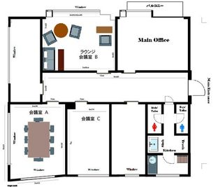 見取り図 - Stay＆Tokyo 多目的ルームC 大塚駅北口徒歩3分    多目的ルーム Cの室内の写真