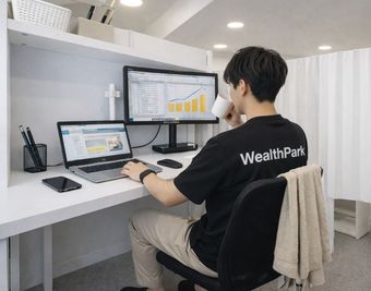 半個室型コワーキングスペースと大型ルーフバルコニー。 集中とリフレッシュを両立するワーク空間。 - いいオフィス渋谷東byWealthParkRET