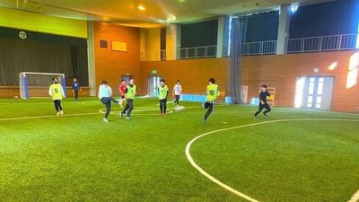 旧笠間東中学校 旧笠間東中学校・体育館の室内の写真