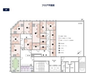 THE HUB 東銀座 会議室の室内の写真