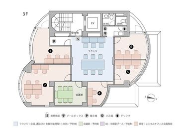 THE HUB 代々木 会議室の室内の写真