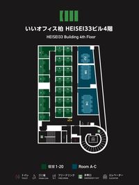 いいオフィス柏 1名個室（ブース7）の室内の写真