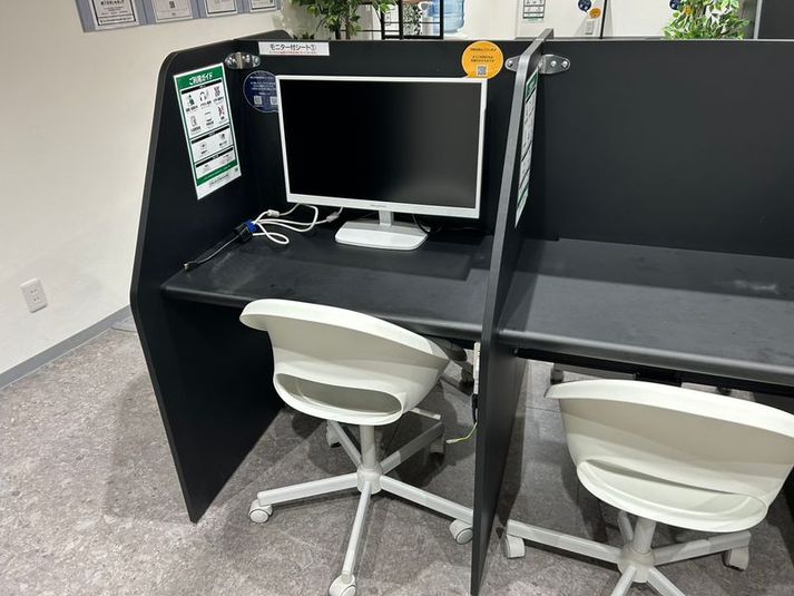 【モニター席A】PC作業に最適な半個室スペース（1名） - いいオフィス玉造 by BEL～Brick Enter Lab～