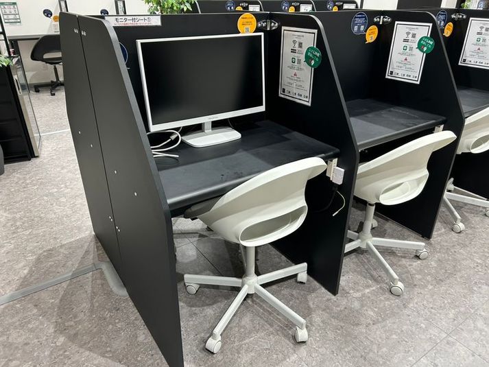 【モニター席A】PC作業に最適な半個室スペース（1名） - いいオフィス玉造 by BEL～Brick Enter Lab～