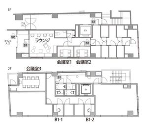 THE HUB 田町三田 B1-1／ブース（完全個室）の室内の写真