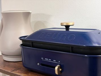 BRUNO(ホットプレート、たこ焼き器)完備🐙
※こちらは有料オプションです - 【広スペ】武蔵小杉 武蔵小杉の広いレンタルスペースの設備の写真