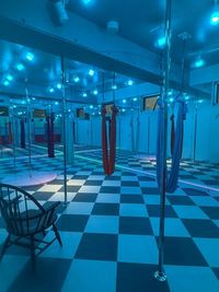 照明ブルー - STUDIO LABIOS STUDIO LABIOS 2階フロア【白基調】の設備の写真