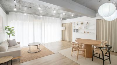 シンプルな１ルーム。家具の移動により様々な角度で撮影が可能です。 - サモスタ目黒店 サモスタ目黒店501の室内の写真