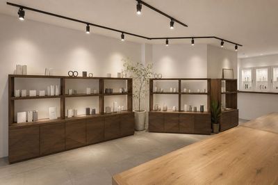 Space ーLe fiLー ショーケース付き展示会スペースの室内の写真