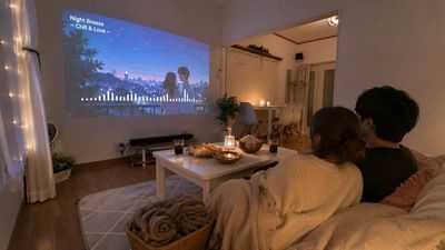 映画を見ながらゆっくり過ごす時間🍷 - レンタルスペース【はなまるRoom】 🌺はなまる戸建スペースの室内の写真
