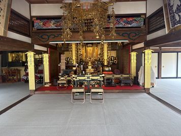 【午後プラン・本堂+和室スペース(客殿)】南幡ヶ谷駅徒歩3分、実正寺内の本堂と和室スペース。ヨガ・イベント等におすすめ! - 真言宗智山派 実正寺