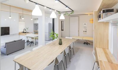 事業内容や好みに合わせ多様に使えるレンタルスペース。お家代わりに、セミナー会場や店舗に、オフィスに使えます - サードスペース虹幸色 nico color