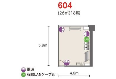 机やイスは端に寄せてあります - アットビジネスセンターPREMIUM新大阪（正面口駅前） 604号室の室内の写真
