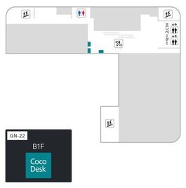 相模大野ジョイモアーズのフロアマップ - CocoDesk [GN-22] 相模大野ジョイモアーズ　B1F　２２番ブース CocoDesk [GN-22] のその他の写真
