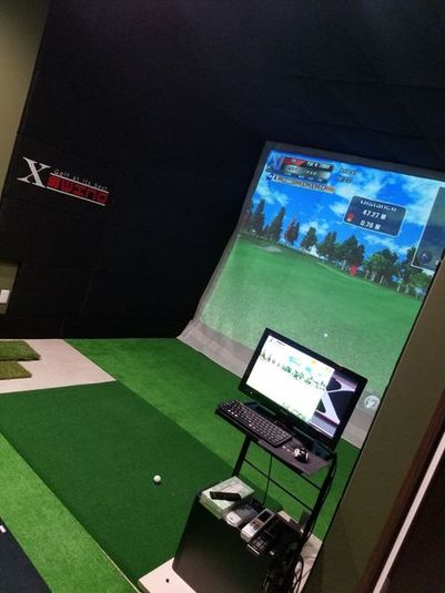シミュレーションゴルフ　アプローチ、パット練習に　９時～21時 - レンタルスペース　Healing Shot