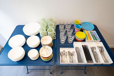 食器類は12人分+子供用の食器もあり。 - 本格キッチン付きレンタルスペース Lispace（リスペース）の室内の写真