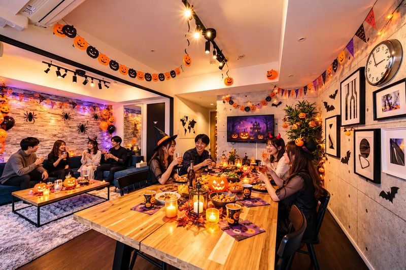 ハロウィンパーティーなどにもご利用いただけます。　※飾りつけはありません、予めご了承ください。 - スクエア渋谷 レンタルスペース渋谷道玄坂13Fの室内の写真