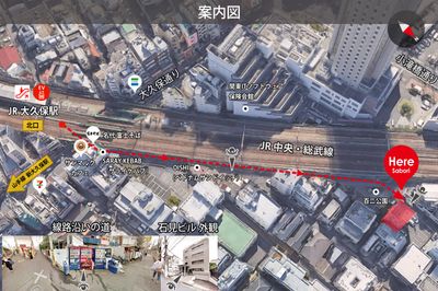 案内図 - 🌳新大久保駅6分のレンタルスペース レンタルスペース 大久保401の入口の写真