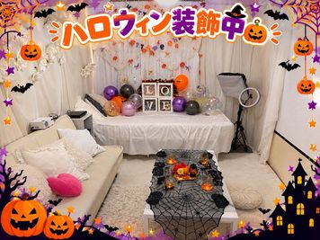ベッド側はハロウィン装飾中です！ - ホワイトオン天満の設備の写真
