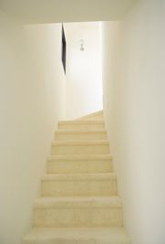 階段はふわふわカーペット。 - 下北沢の一軒家　スタジオレナードの室内の写真